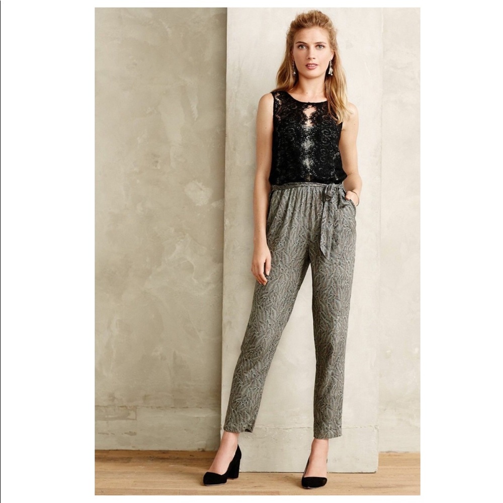 Anthropologie ELEVENSES LACE MEDLEY JUMPSUIT